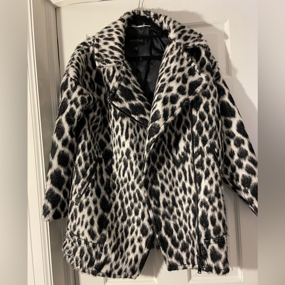 Banana Republic oversized biker style coat